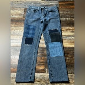 Gap 1969 patchwork jeans 28R